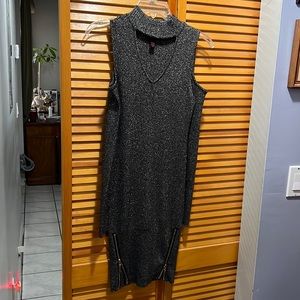 Material girl, black/metallic dress. Size medium.
